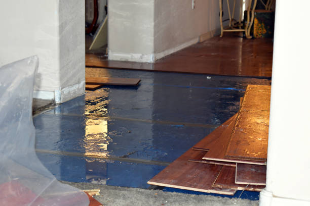 Professional Flood Damage Repair technician working in Saunderstown, RI